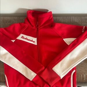Columbia Nebraska Red and White Jacket